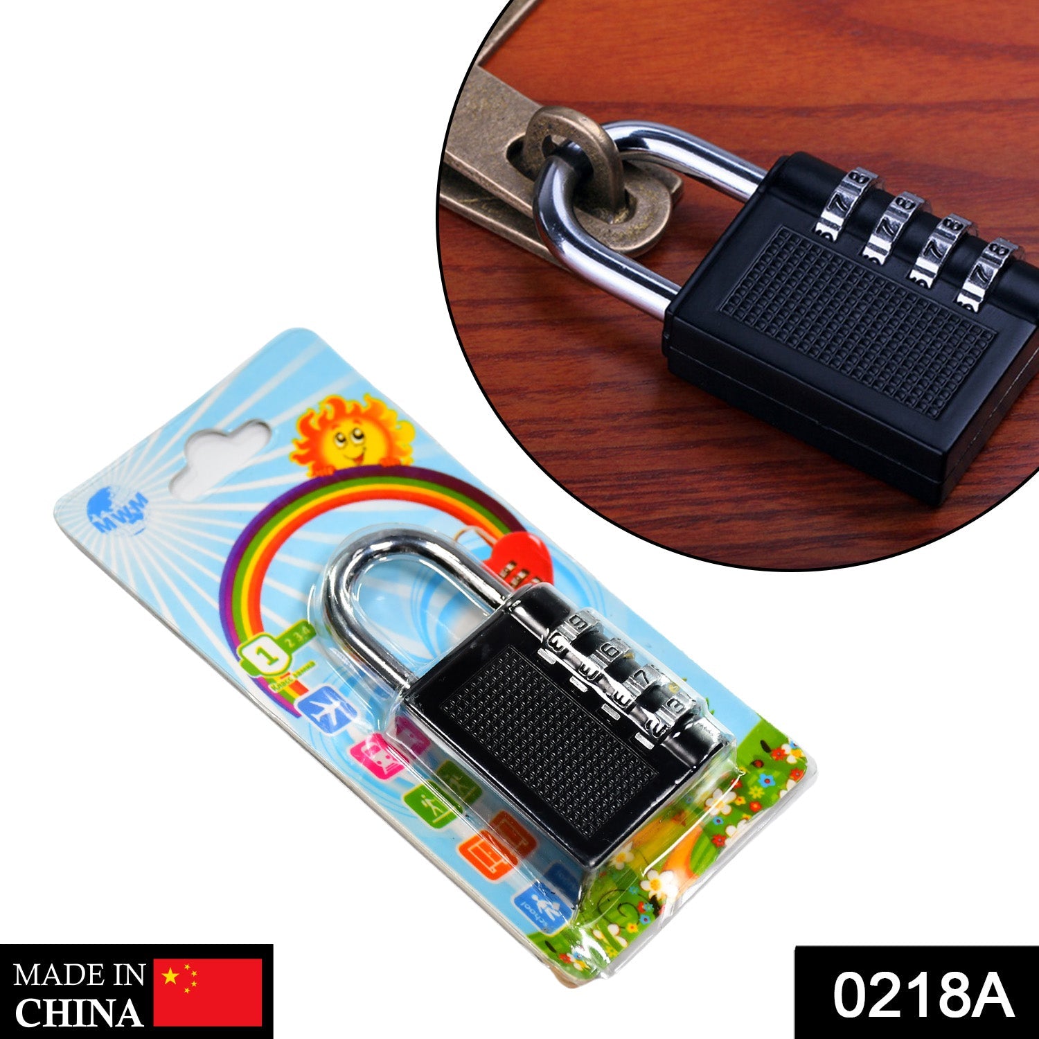 0218A Security Pad Lock-4 digit DeoDap 0218A Security Pad Lock-4 digit DeoDap
